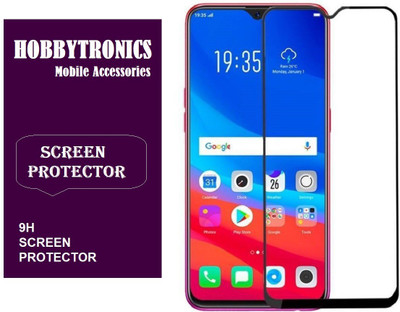 HOBBYTRONICS Edge To Edge Tempered Glass for OPPO F9 Pro(Pack of 1)