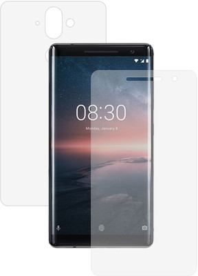 CASE CREATION Front and Back Screen Guard for Nokia 8(Pack of 2)