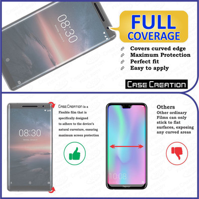 CASE CREATION Nano Glass for Nokia 8 Sirocco(Pack of 2)