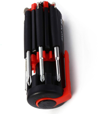 Aryshaa Screwdriver with LED Torch Flashlight Outdoor Survival Handy 8 in 1 Tool Combination Screwdriver Set(Pack of 1)