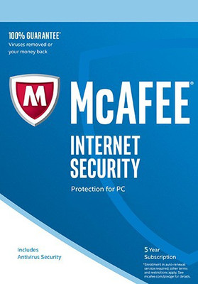 McAfee Internet Security 1.0 User 5 Years(Voucher)