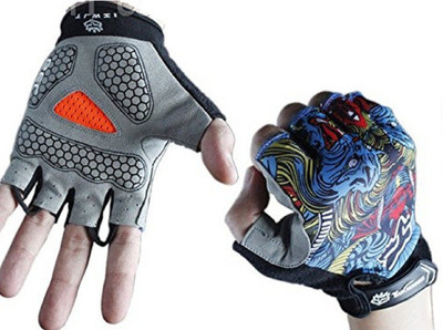 JERN p Cycling Gloves Gel Padding Bike Gloves Cycling Gloves(Grey)