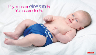 god & god's 45.72 cm If You Can Dream It You Can Do It Sparkle 1835 Self Adhesive Sticker(Pack of 1)