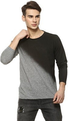 CAMPUS SUTRA Self Design Men Round Neck Grey T-Shirt