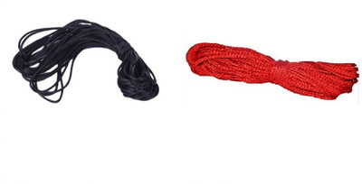 Woriox Slik Dhaga, Red & Black Thread, Nazar Dhaga -Combo 30 Mtr Thread(30 m Pack of1)