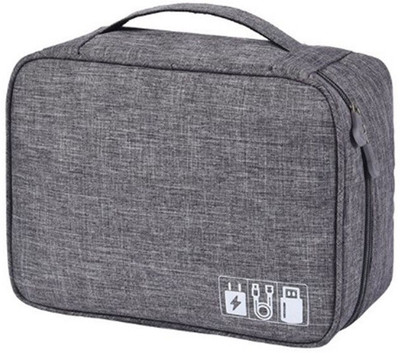 TUHI Organizer Case, Portable Zippered Pouch for All Small Gadgets(Grey)