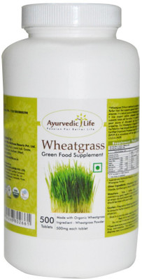 Ayurvedic Life Wheatgrass 500 Tablet - Saver Pack(500 Tablets)