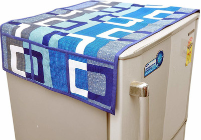 KANUSHI Refrigerator  Cover(Width: 53 cm, Blue)
