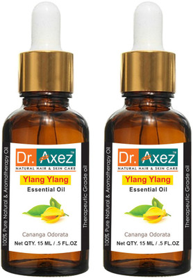 Dr. Axez Pure Natural Ylang Ylang Essential Oil (15ML Pack of 2)(15 ml)