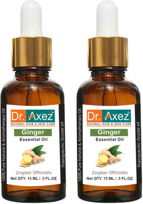 Dr. Axez Pure Natural Ginger Essential Oil (15ML Pack of 2)(15 ml)