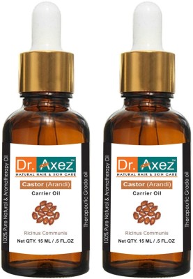 Dr. Axez Pure Natural Castor Cold Pressed Carrier Oil (15ML Pack of 2)(15 ml)