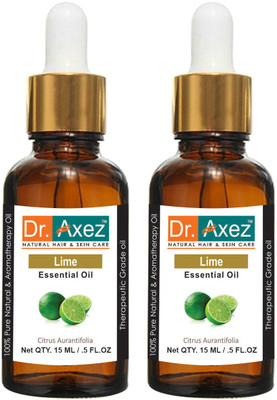 Dr. Axez Pure Natural Lime Essential Oil (15ML Pack of 2)(15 ml)