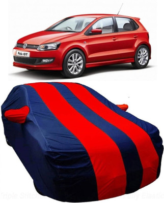 MoTRoX Car Cover For Volkswagen Polo GT (With Mirror Pockets)(Blue, Red)