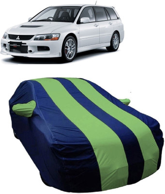 MoTRoX Car Cover For Mitsubishi Lancer Evolution (With Mirror Pockets)(Blue, Green)