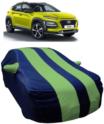 MoTRoX Car Cover For Mahindra Gusto (With Mirror Pockets)(Blue, Green)