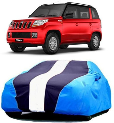 AAMANG Car Cover For Mahindra TUV300 (With Mirror Pockets)(Blue)