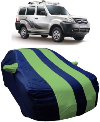 MoTRoX Car Cover For Tata Movus (With Mirror Pockets)(Blue, Green)