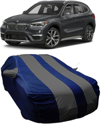 MoTRoX Car Cover For BMW X1 (With Mirror Pockets)(Blue, Grey)