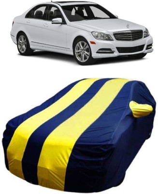 MoTRoX Car Cover For Mercedes Benz C220 (With Mirror Pockets)(Blue, Yellow)