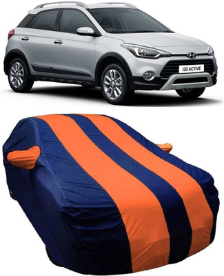 MoTRoX Car Cover For Hyundai i20 Active (With Mirror Pockets)(Blue, Orange)