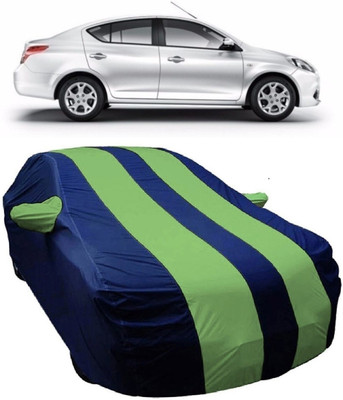 MoTRoX Car Cover For Renault Scala (With Mirror Pockets)(Blue, Green)
