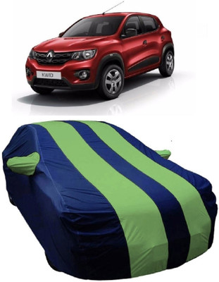 MoTRoX Car Cover For Renault Kwid (With Mirror Pockets)(Blue, Green)