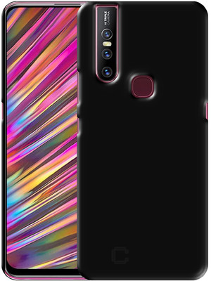 CASE CREATION Back Cover for Vivo V15 (With Sensor Cut)(Black, Grip Case, Pack of: 1)