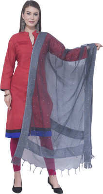 A R SILK Cotton Blend Embellished Women Dupatta