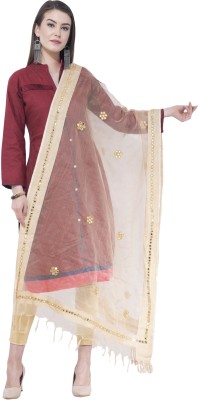 A R SILK Cotton Blend Embellished Women Dupatta
