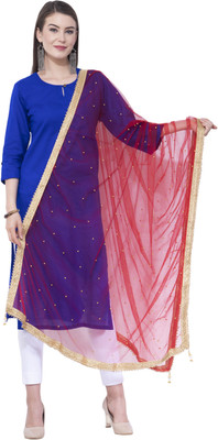 A R SILK Net Embellished Women Dupatta