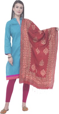 A R SILK Cotton Blend Printed Women Dupatta