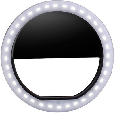 GetfitPro Rechargeable LED Selfie Flash Light For Musically and Tik Tok Ring Flash(Black & White)