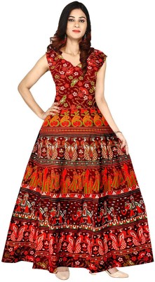Shrisay fashion Women Gown Multicolor Dress