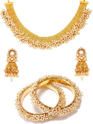 ZENEME Alloy Gold-plated Gold Jewellery Set(Pack of 1)