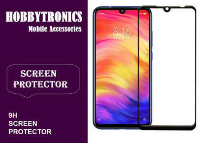 HOBBYTRONICS Edge To Edge Tempered Glass for Realme 3 Pro(Pack of 1)