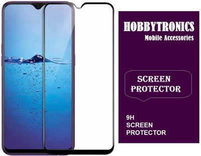 HOBBYTRONICS Edge To Edge Tempered Glass for Oppo F9(Pack of 1)