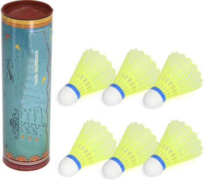NEEVA sc6 Plastic Shuttle  - Green(Medium Fast, 78, Pack of 6)