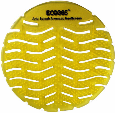 Eco365 Urinal Screen Anti Splash Urinal Lemon Mat Toilet Cleaner(10 x 1 Wipes)