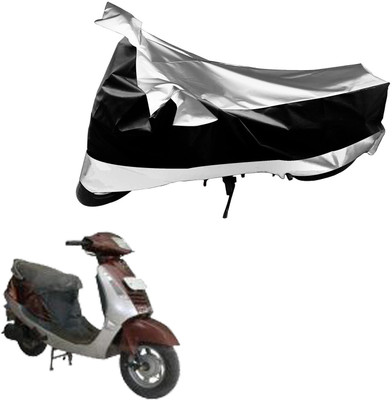Flipkart SmartBuy Waterproof Two Wheeler Cover for Kinetic(Nova, Black, Silver)