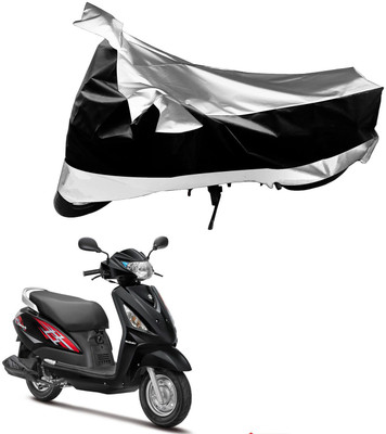 Flipkart SmartBuy Waterproof Two Wheeler Cover for Suzuki(Black, Silver)