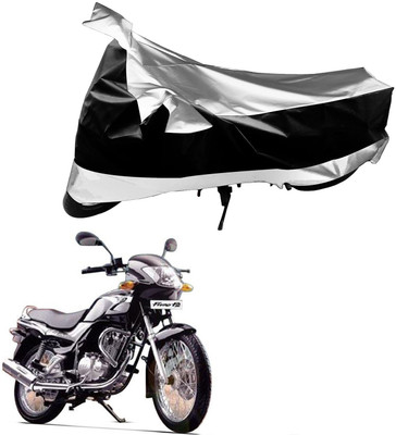 Flipkart SmartBuy Waterproof Two Wheeler Cover for TVS(Fiero F2, Black, Silver)