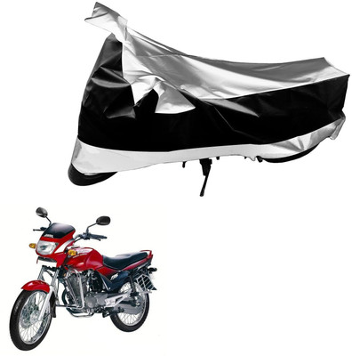 Flipkart SmartBuy Waterproof Two Wheeler Cover for Hero(Ambition, Black, Silver)