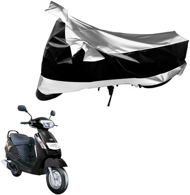 Flipkart SmartBuy Waterproof Two Wheeler Cover for Mahindra(Duro DZ, Black, Silver)