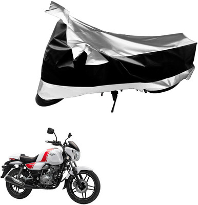 Flipkart SmartBuy Waterproof Two Wheeler Cover for Bajaj(V 150, Black, Silver)