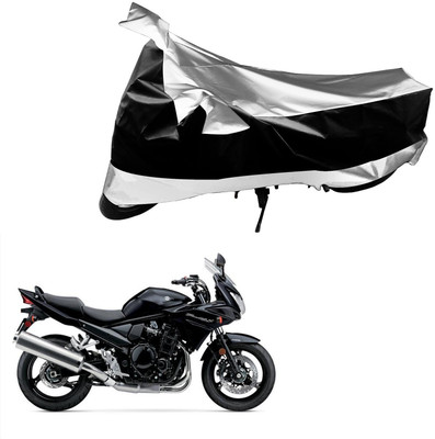 Flipkart SmartBuy Waterproof Two Wheeler Cover for Suzuki(Bandit, Black, Silver)