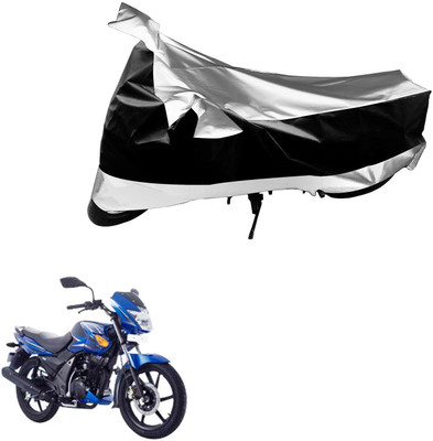Flipkart SmartBuy Waterproof Two Wheeler Cover for TVS(Flame SR125, Black, Silver)