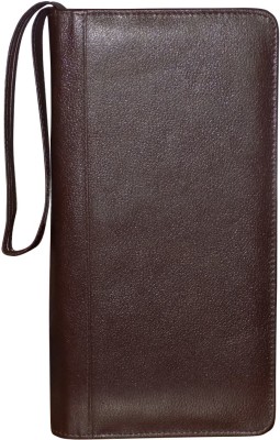 Style 98 Men Brown Genuine Leather Money Clip(10 Card Slots)