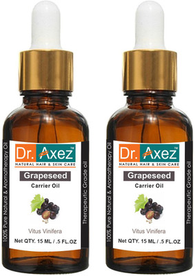 Dr. Axez Pure Natural Grape Seed Carrier Oil (15ML Pack of 2)(15 ml)