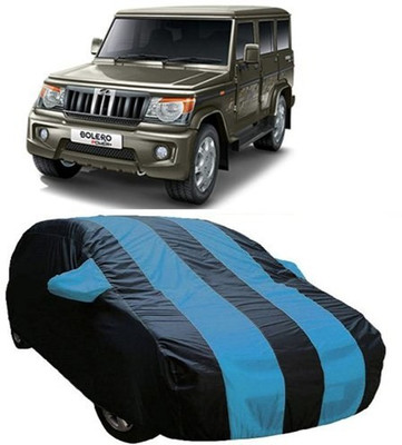 HDSERVICES Car Cover For Mahindra Bolero (With Mirror Pockets)(Blue)
