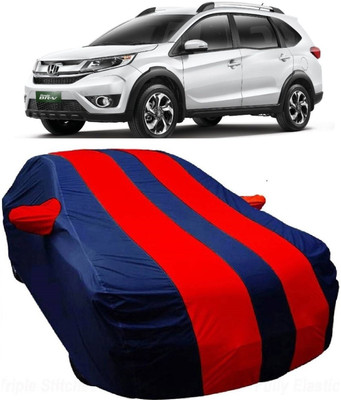 MoTRoX Car Cover For Honda BRV (With Mirror Pockets)(Blue, Red)